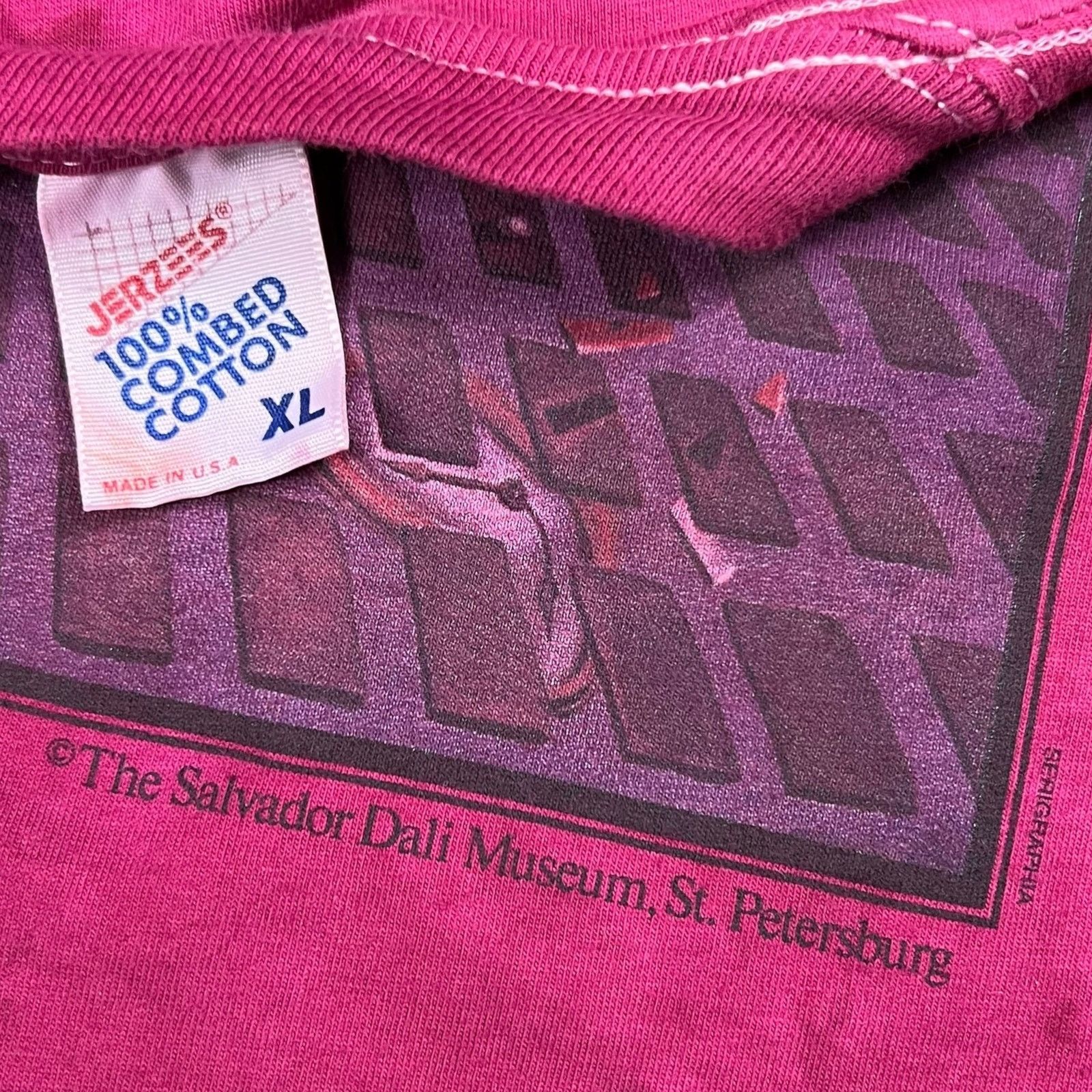 Jerzees × Vintage 90s Salvador Dali Disintegration Persistence Memory dye tee Size US XL / EU 56 / 4 - 7 Thumbnail