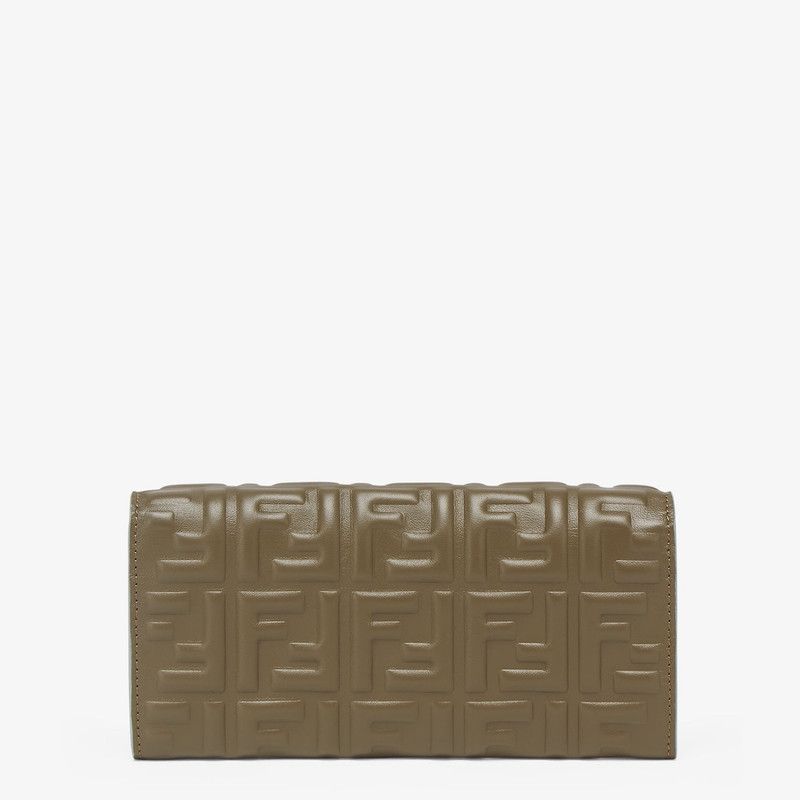 Fendi o1s1wg111225 Size: OS/Continental Wallet With Chain in Green Size ONE SIZE - 2 Thumbnail