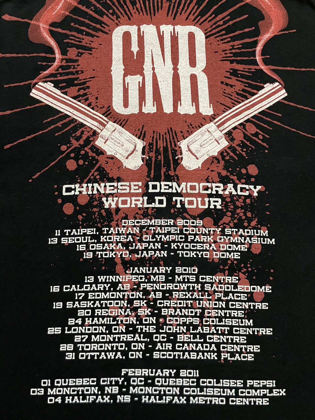 Band Tees × Guns N' Roses Vintage Gun And Roses Chinese Democracy World Tour Size US S / EU 44-46 / 1 - 4 Thumbnail