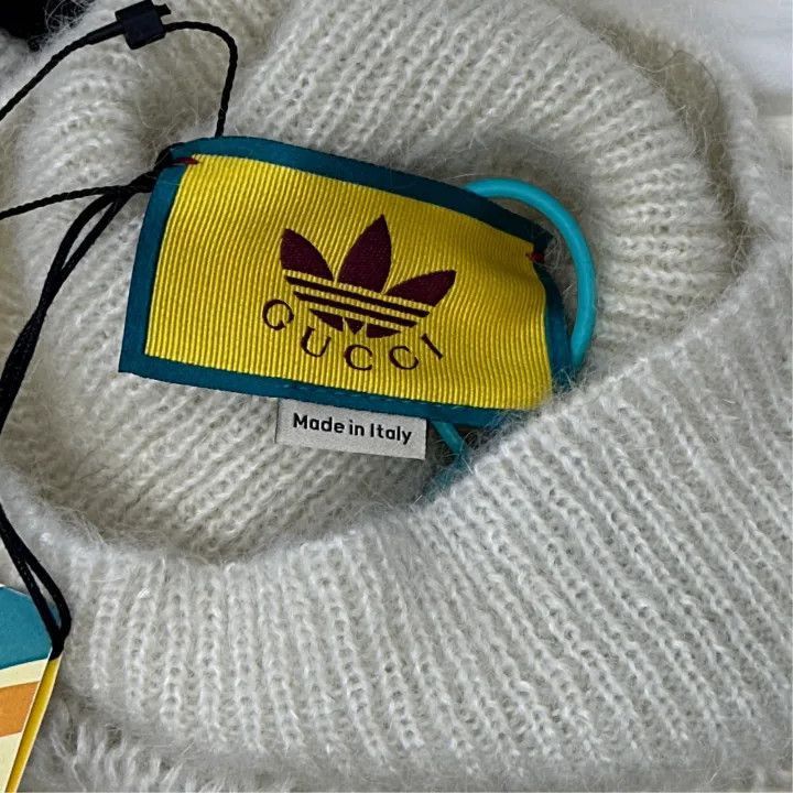 Gucci Gucci x Adidas Ivory Knit Sweater for Women-2507 Size S / US 4 / IT 40 - 4 Thumbnail