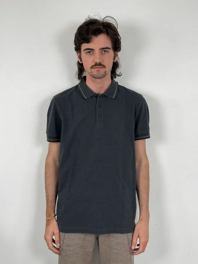 Prada SS2007 Prada Grey Contrast Stitch Polo Size US M / EU 48-50 / 2 - 2 Thumbnail