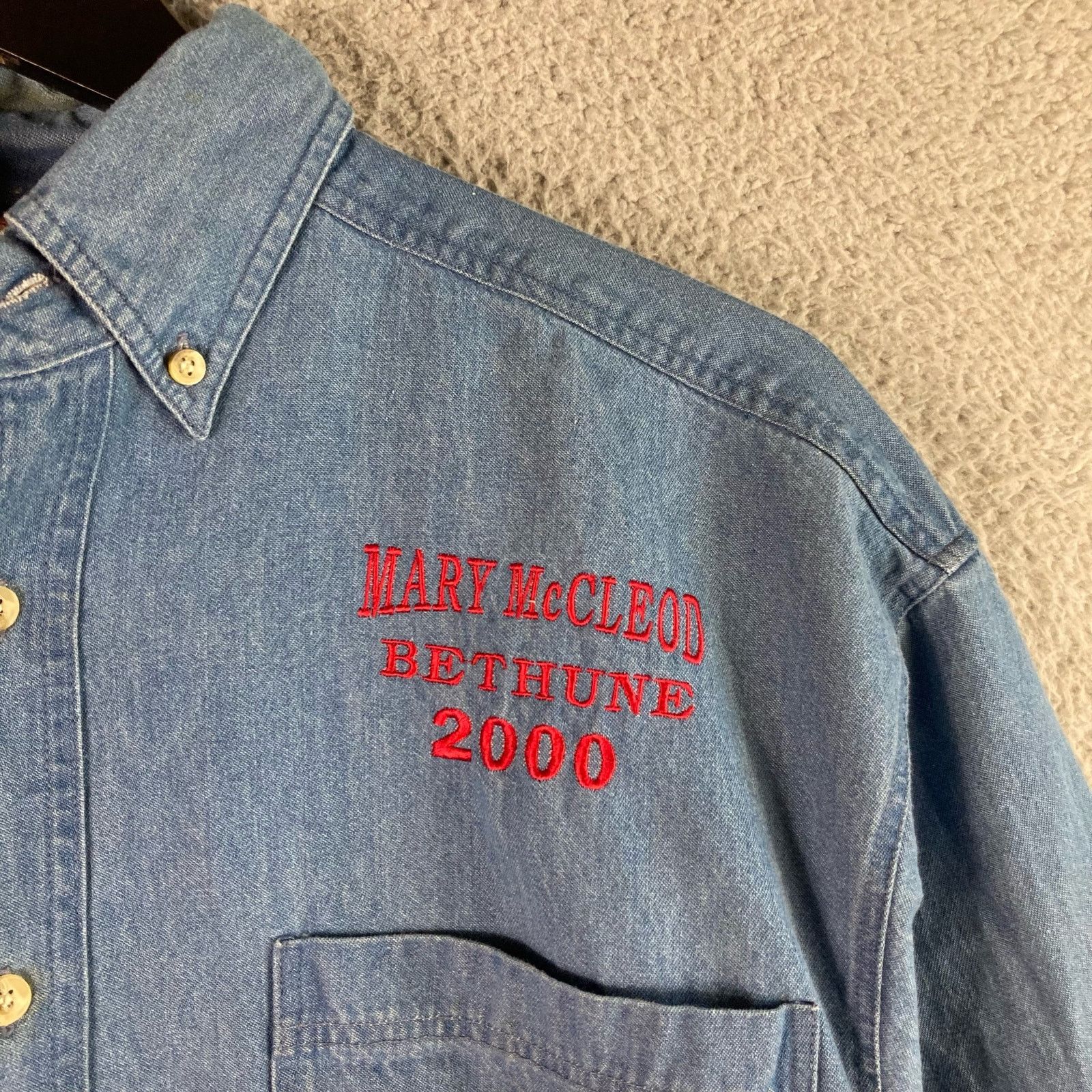 Vintage Bethune Cookman College Vintage Shirt 2000 Mens Small Blue Size US S / EU 44-46 / 1 - 8 Thumbnail