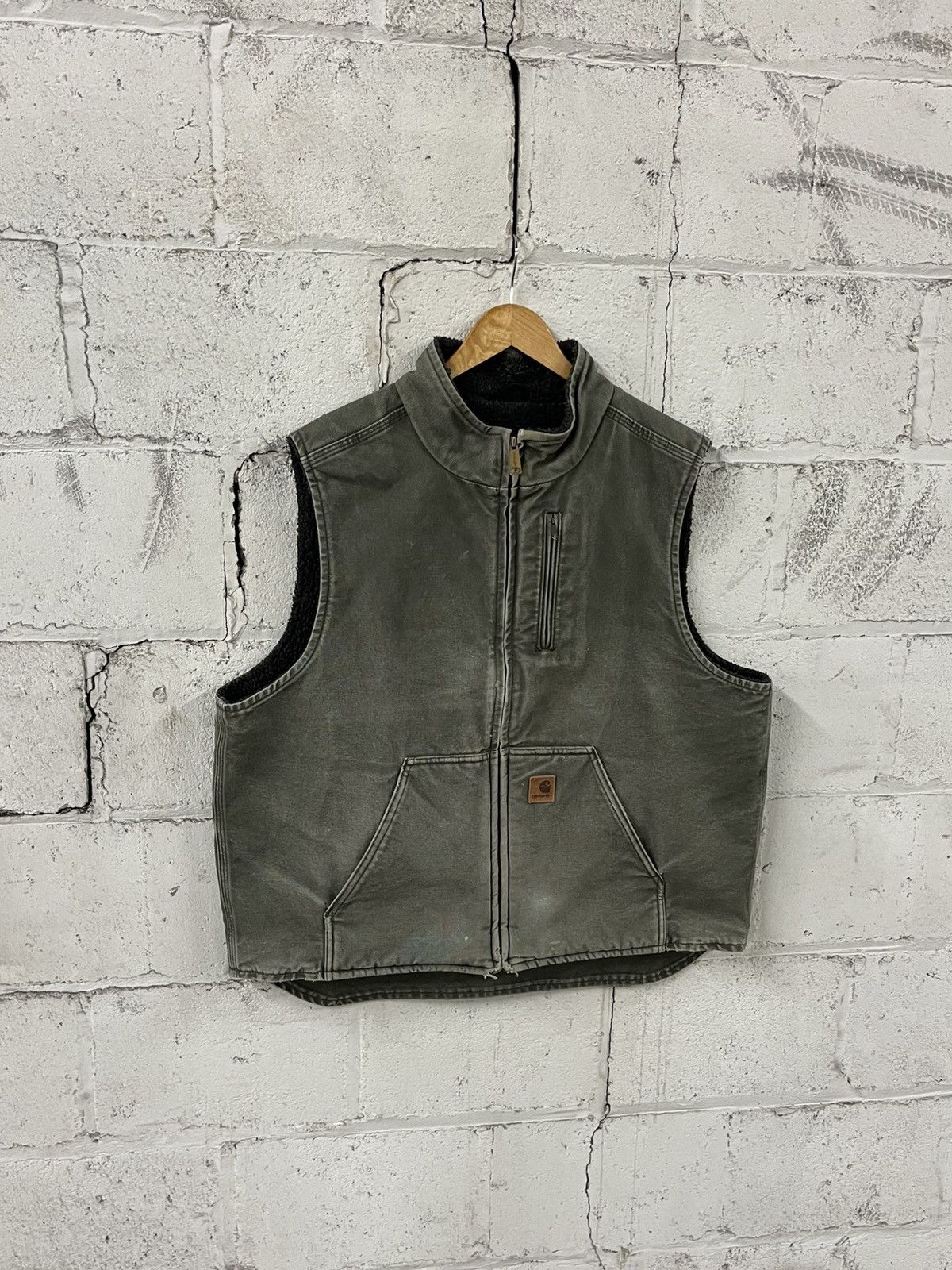 Carhartt Carhartt vest vintage sun faded green rare workwear Size US XL / EU 56 / 4 - 2 Thumbnail