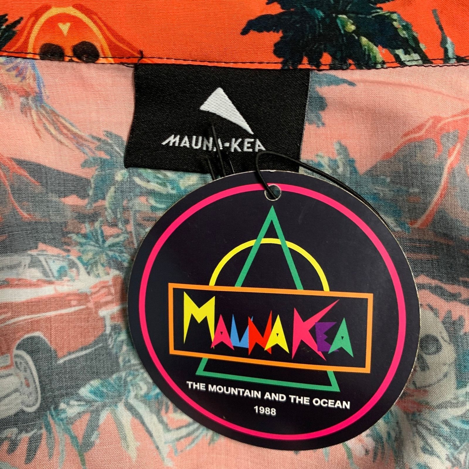 Other MAUNA KEA Orange Color Hawaiian Viscose Short Sleeve Shirt Size US S / EU 44-46 / 1 - 6 Thumbnail