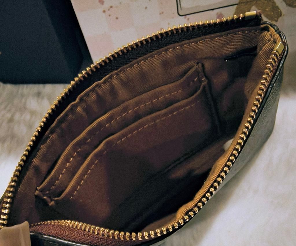 Coach Women's Coach Brown Signature Logo Wristlet Size ONE SIZE - 7 Thumbnail