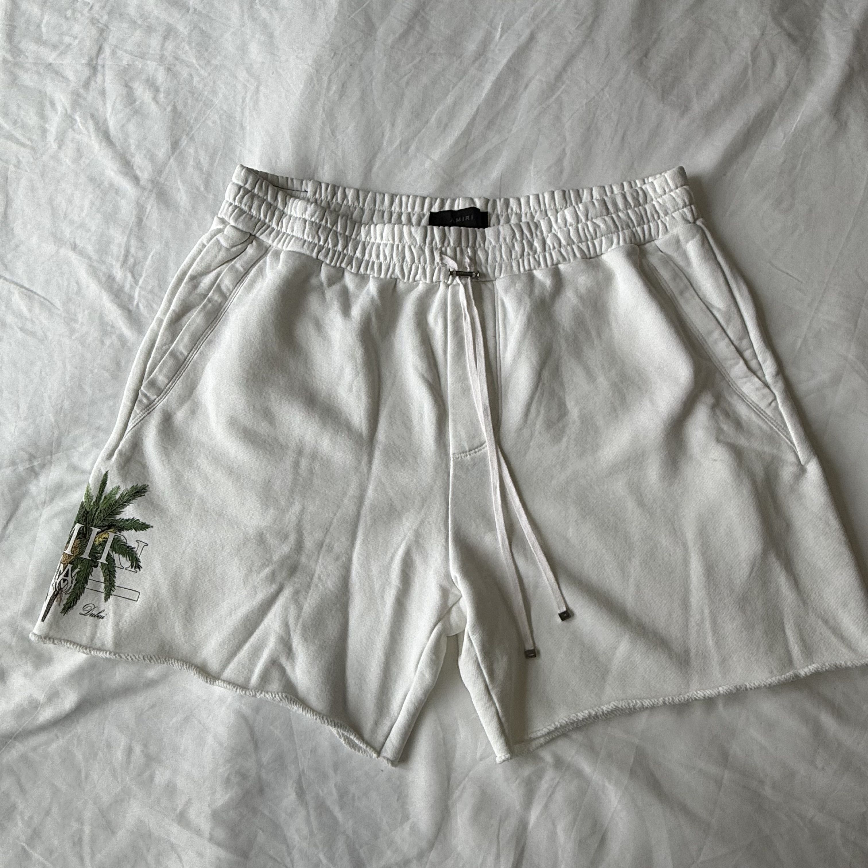 Amiri Amiri Dubai Exclusive Palm Tree Embroidered Sweatshorts Size US 43 - 5 Thumbnail