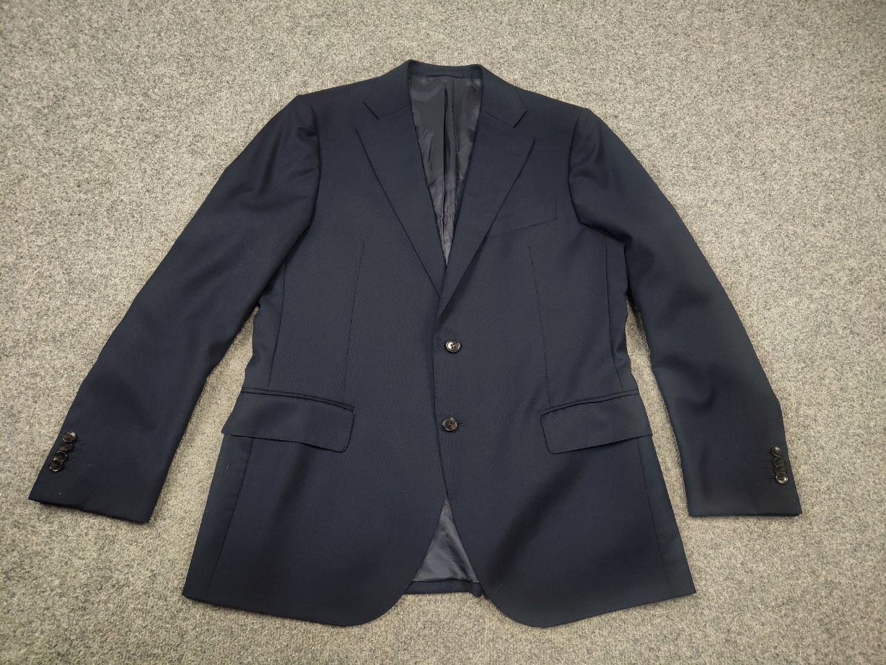 Suitsupply Suitsupply Design Lazio Pure wool Navy button Blazer Jacket Size US L / EU 52-54 / 3 - 3 Thumbnail