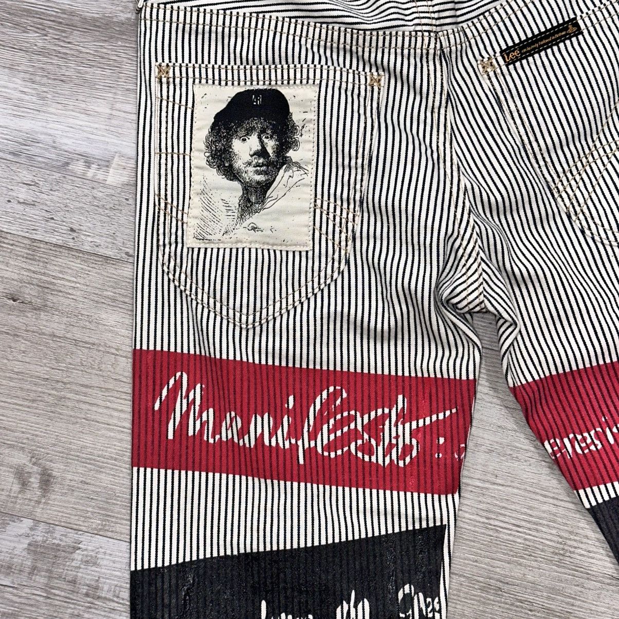 Lee × Vivienne Westwood VIVIENNE WESTWOOD X LEE PIN STRIPE JEANS Size US 28 / EU 44 - 8 Thumbnail