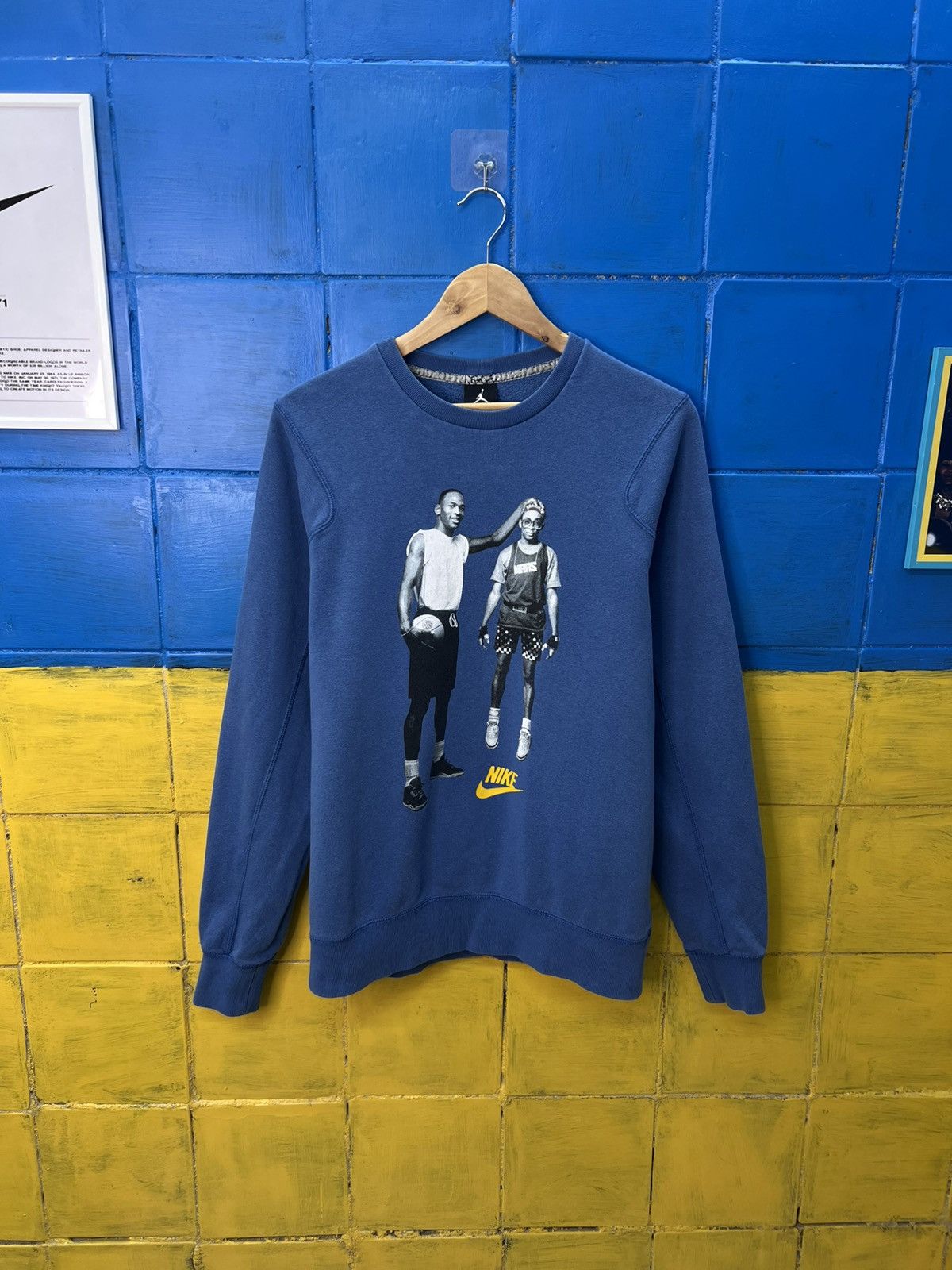 Jordan Brand × Vintage Vintage Nike Air Jordan Sweatshirt Spike Lee 1990s Size US M / EU 48-50 / 2 - 1 Thumbnail