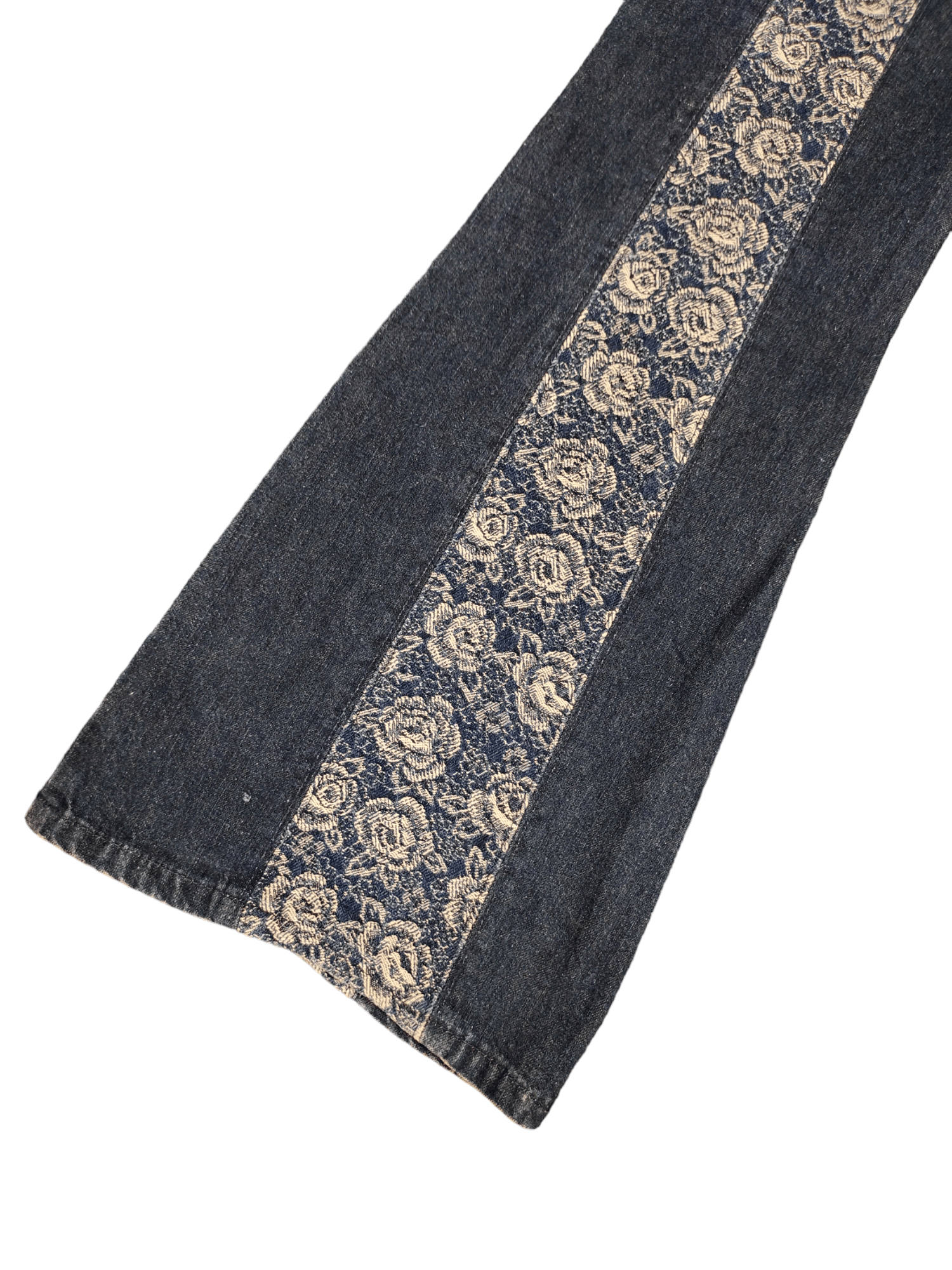 Hysteric Glamour Flare Jeans Flower Embroidered High Rise Bootcut Bellbottom Size US 27 - 19 Thumbnail