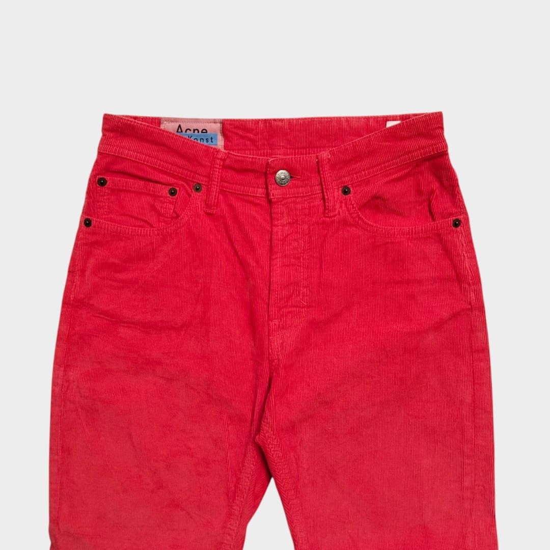 Acne Studios Acne Studios Bla konst melk conduroy red pant Size US 27 - 3 Thumbnail
