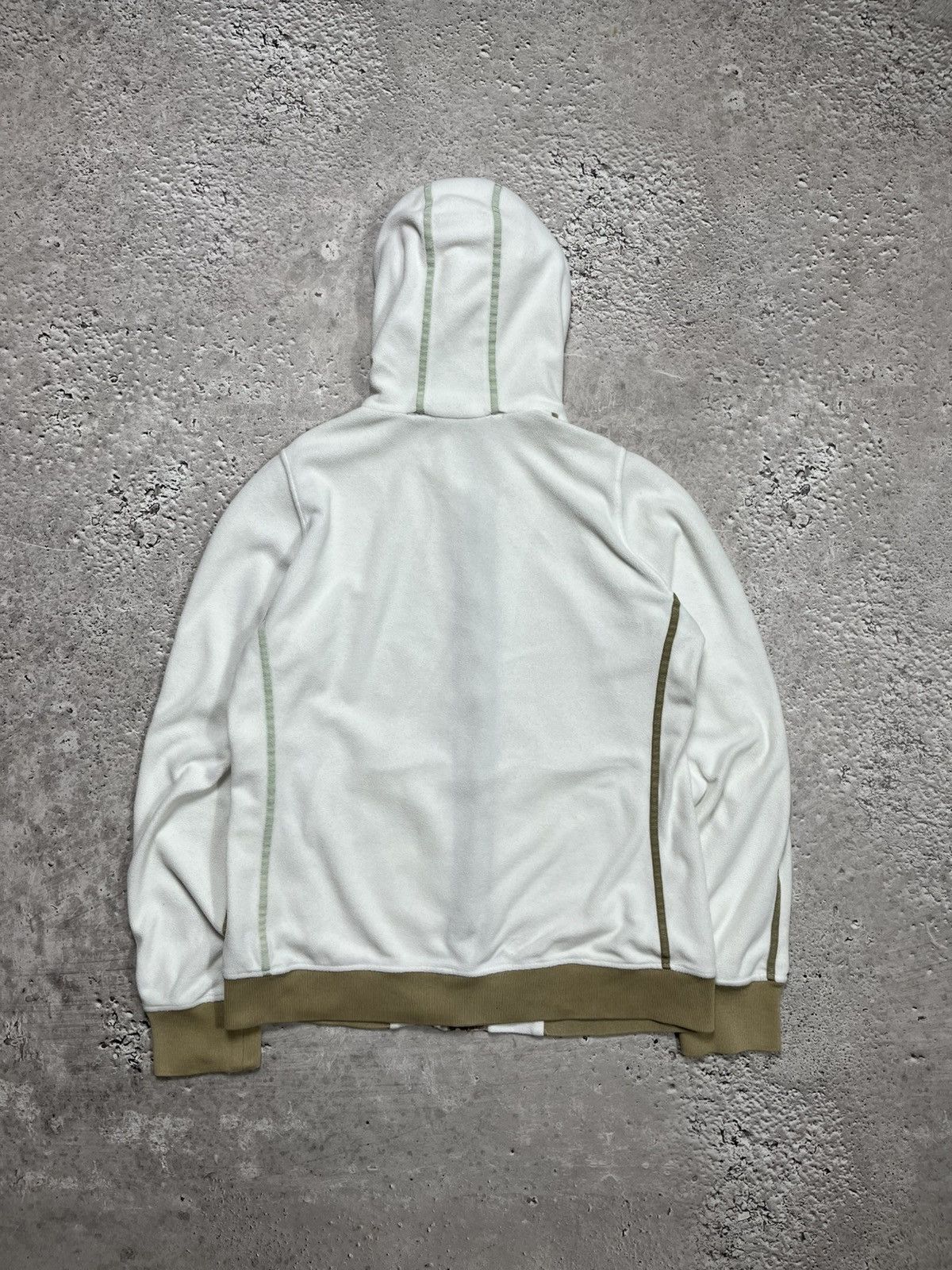 Frauenschuh Frauenschuh White Zip-Up Hoodie with Beige Trim Size S / US 4 / IT 40 - 11 Thumbnail