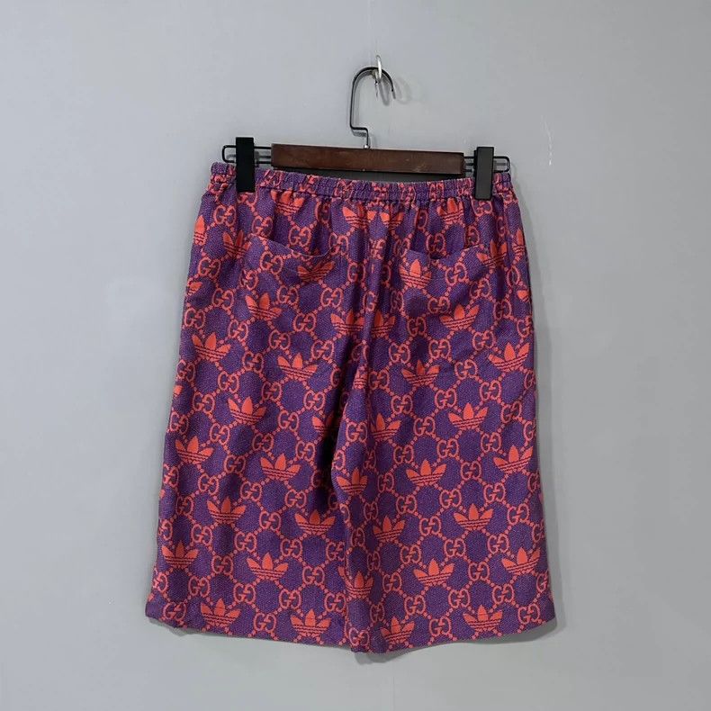 Gucci Gucci Adidas co-branded full-print silk shorts 2502-Nextarr Size US 28 / EU 44 - 1 Thumbnail