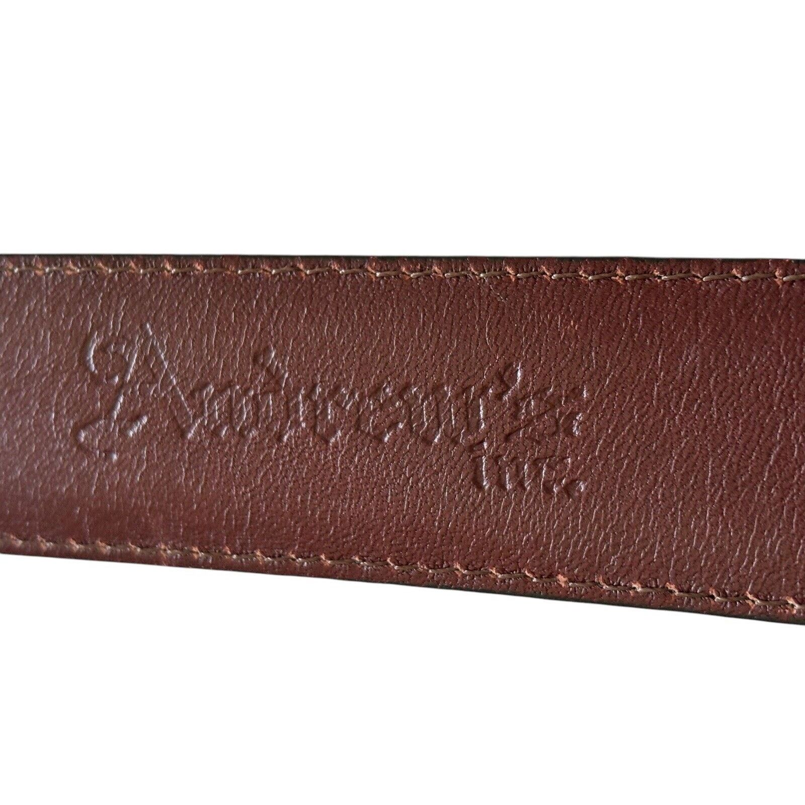 Brighton BRIGHTON 36113 ANILINA Brown men's leather belt Men’s sz 42 Size 42 - 5 Thumbnail
