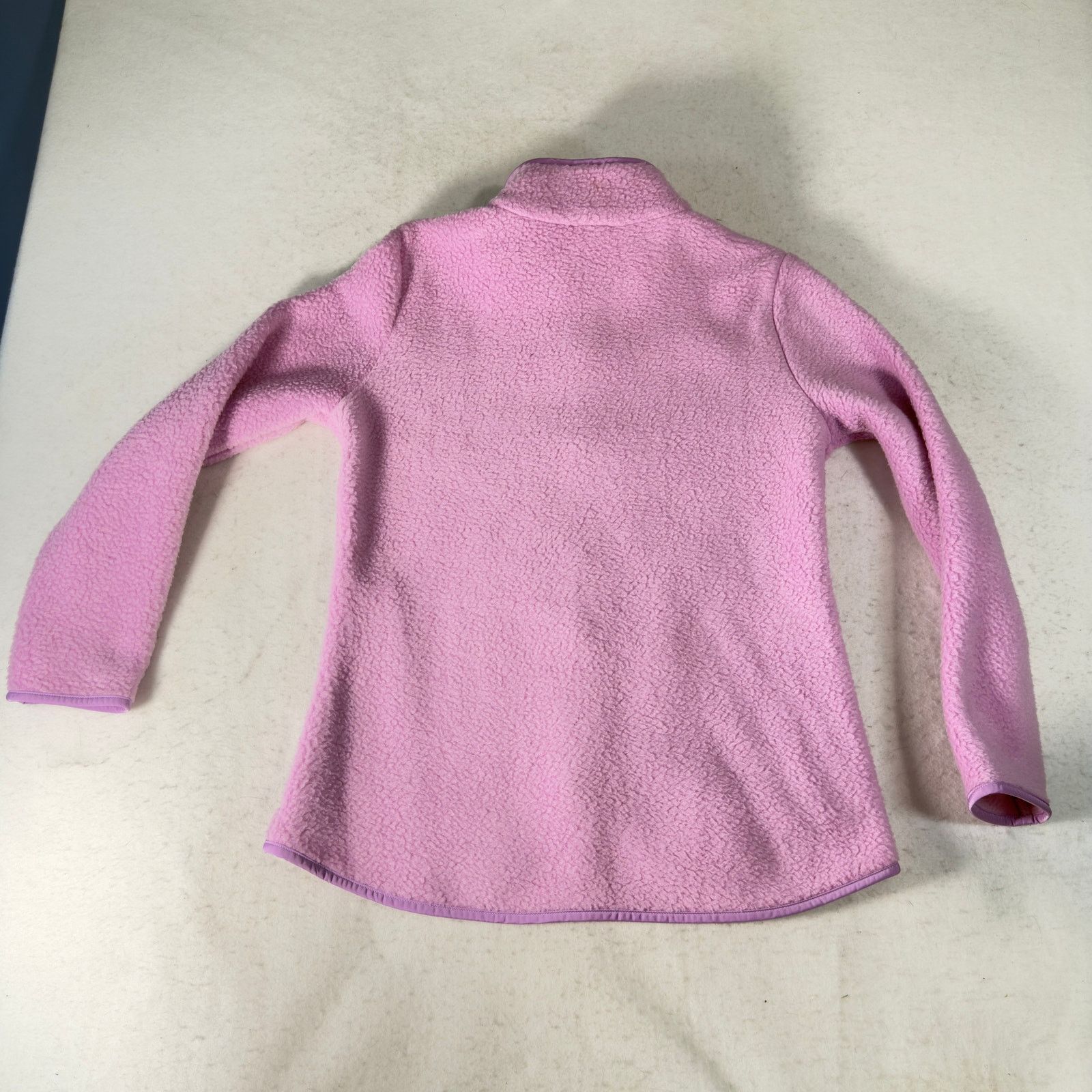 Talbots T by Talbots Petite P High-Low Sherpa Jacket Purple Fleece Size XS / US 0-2 / IT 36-38 - 4 Thumbnail