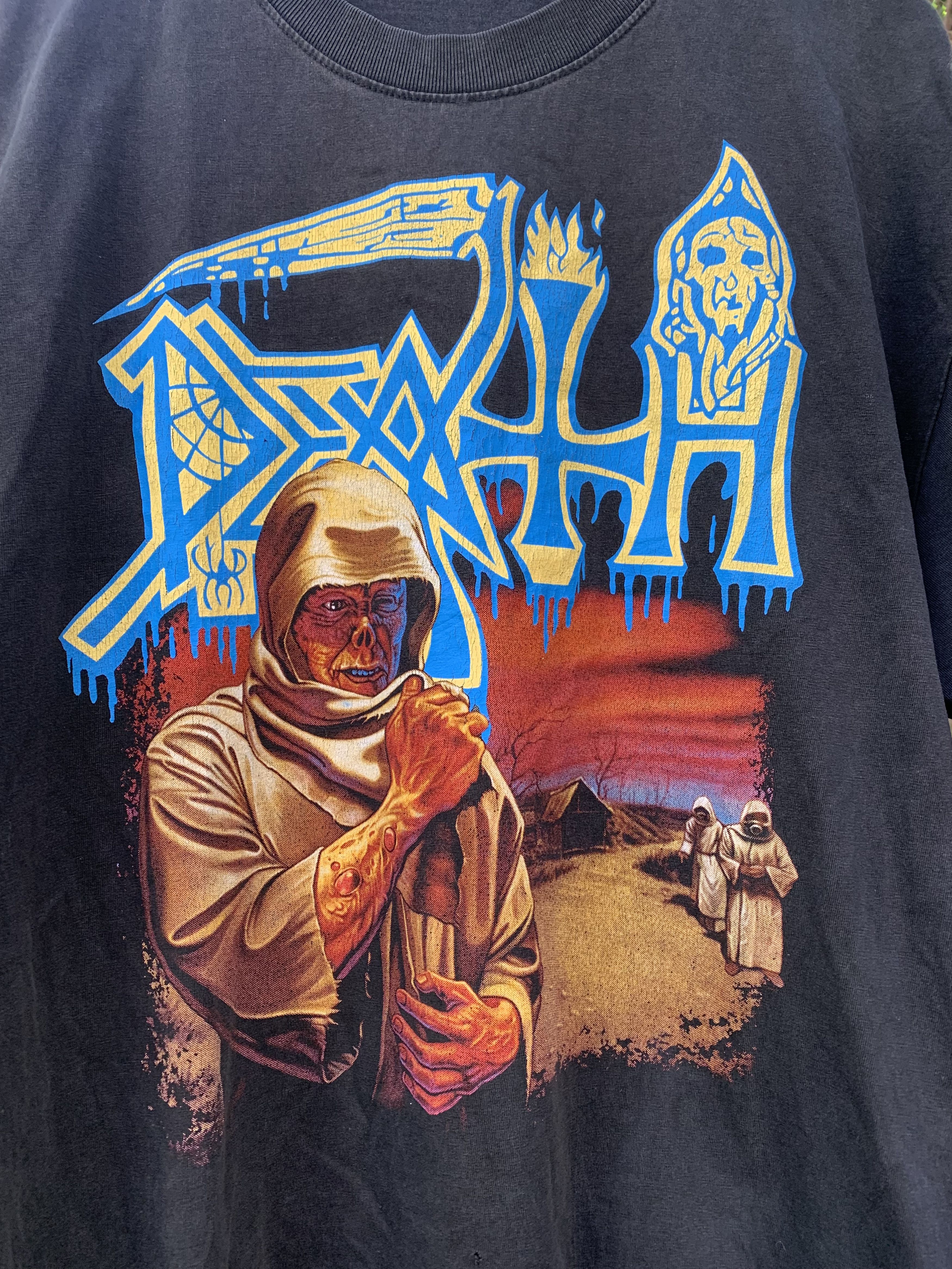 Band Tees Vintage Tshirt 90s Death Leprosy Single Stitch Size US L / EU 52-54 / 3 - 2 Thumbnail
