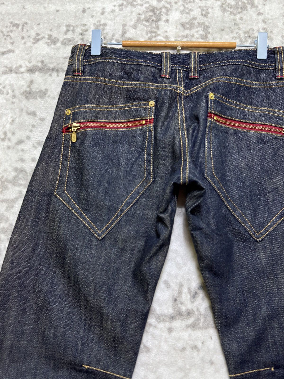 PPFM Vintage PPFM Curved Leg Banana Cut Zipper Punk Jeans Size US 30 / EU 46 - 10 Thumbnail