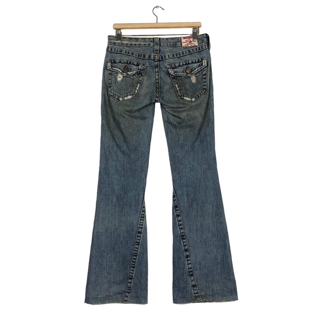 Japanese Brand 🔥VINTAGE BOW CUT DESIGN JEANS TRUE RELIGION USA Size 27" / US 4 / IT 40 - 8 Thumbnail
