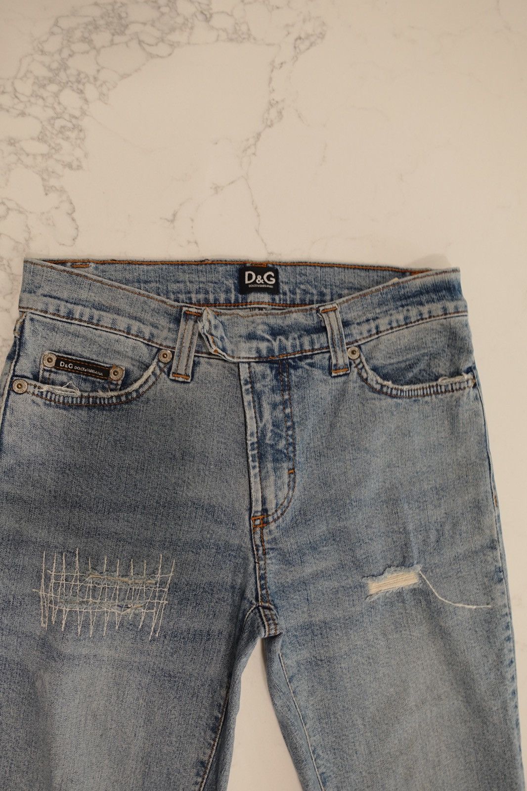 Dolce & Gabbana Dolce & Gabbana Vintage Distressed Bootcut Jeans Size 26" / US 2 / IT 38 - 5 Thumbnail