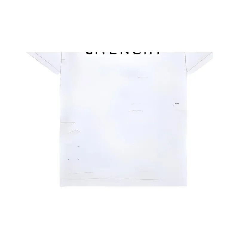 Givenchy o1w1db10325 2 Laters Oversized Hole T-Shirt in White Size US XS / EU 42 / 0 - 2 Thumbnail