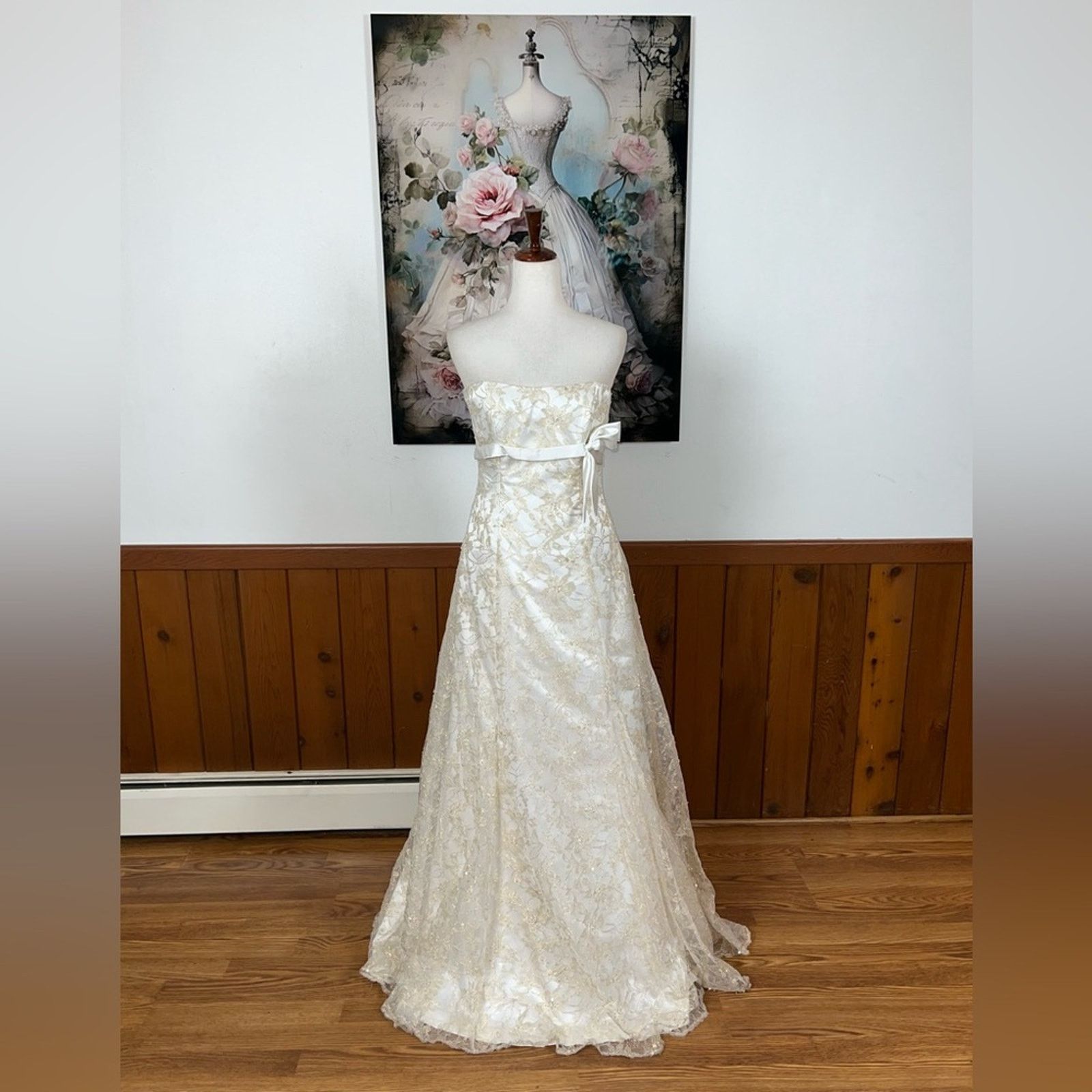 Other Vintage 90s Maggie Sottero Empire Waist Wedding Gown! Size XL / US 12-14 / IT 48-50 - 2 Thumbnail