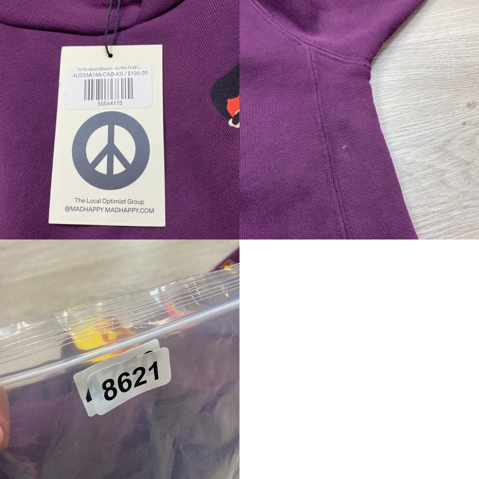 Madhappy Madhappy Hoodie Fifth Anniversary Aspen Fleece Size XS Limited Edition NWT Size US XS / EU 42 / 0 - 8 Thumbnail