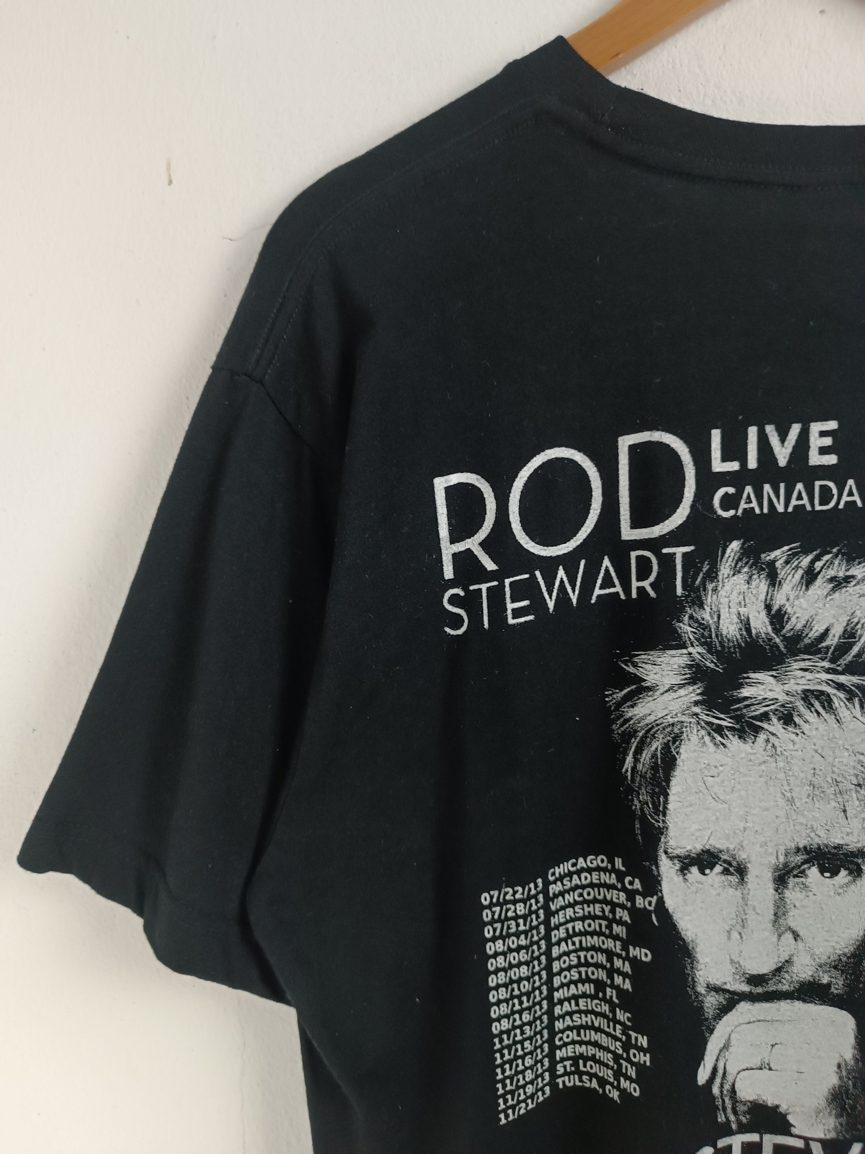 Band Tees VINTAGE '13 ROD STEWART USA CANADA TOUR TEE jagger sting Size US L / EU 52-54 / 3 - 12 Thumbnail