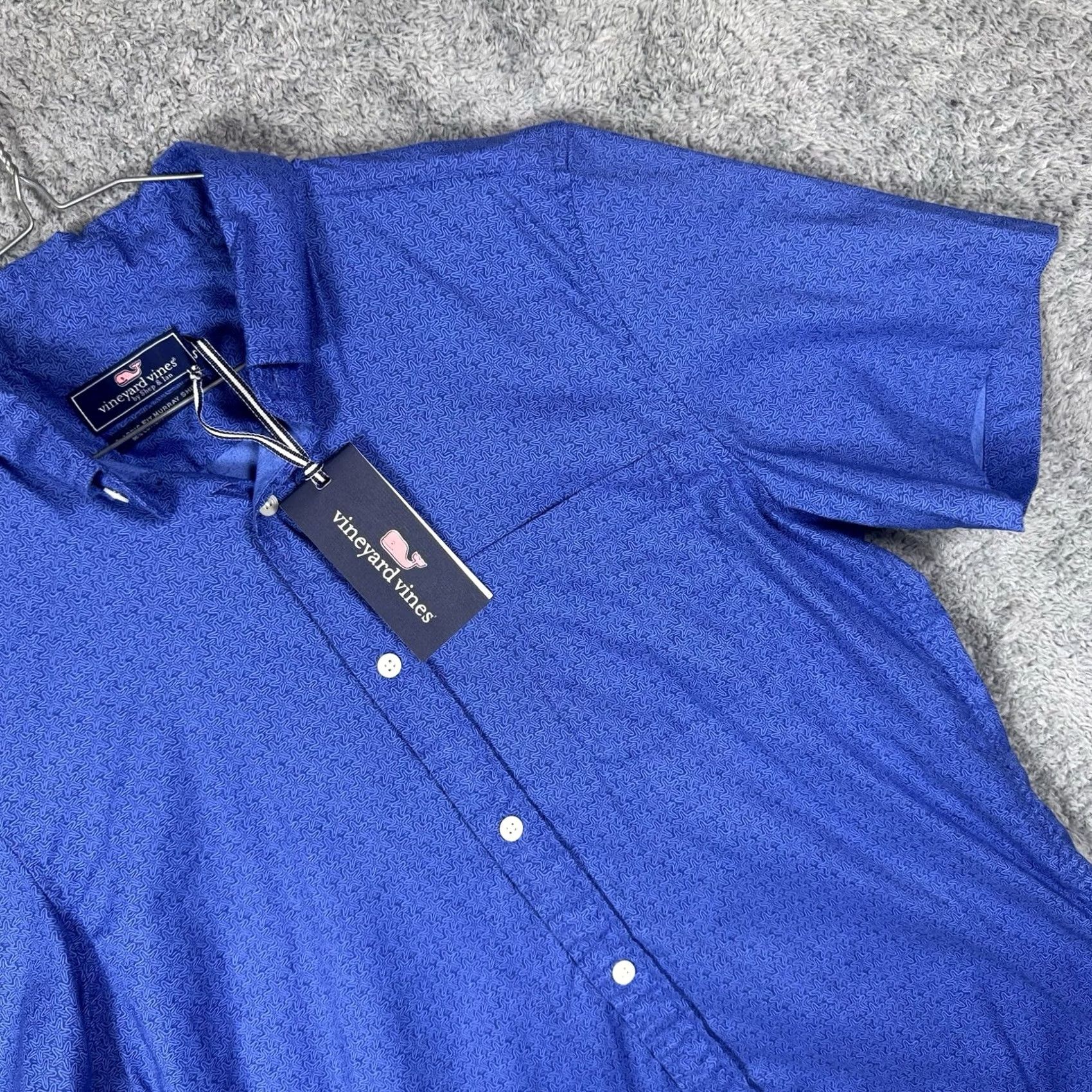 Vineyard Vines Vineyard Vines Shirt Mens S Classic Fit Murray Ministarfish Geometric Animal Blue New Size US S / EU 44-46 / 1 - 3 Thumbnail