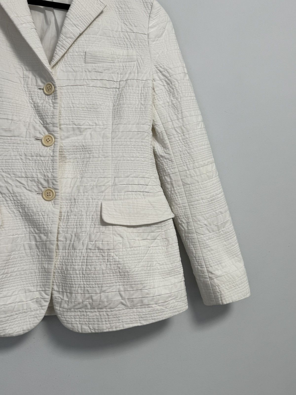 Prada Prada Women’s Jacket Blazer Luxury White Size M / US 6-8 / IT 42-44 - 3 Thumbnail