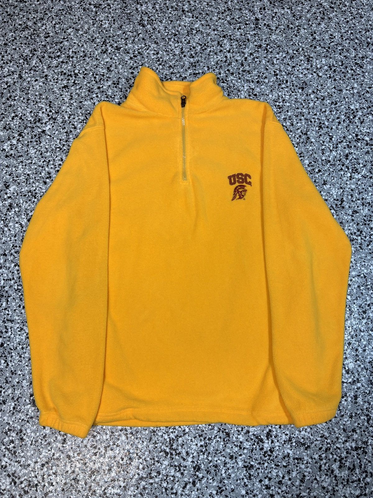 Columbia Vintage Red Oak USC College Fleece 1/4 Zip Jacket Sz. S 0548 Size US S / EU 44-46 / 1 - 1 Thumbnail