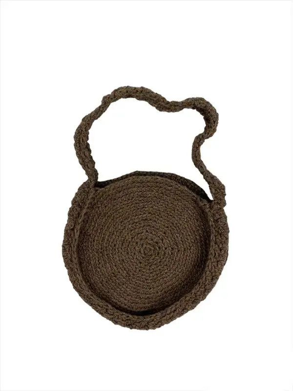 Japanese Brand Handmade Knit Crochet Cute Bag Vintage Retro Style Size ONE SIZE - 4 Thumbnail