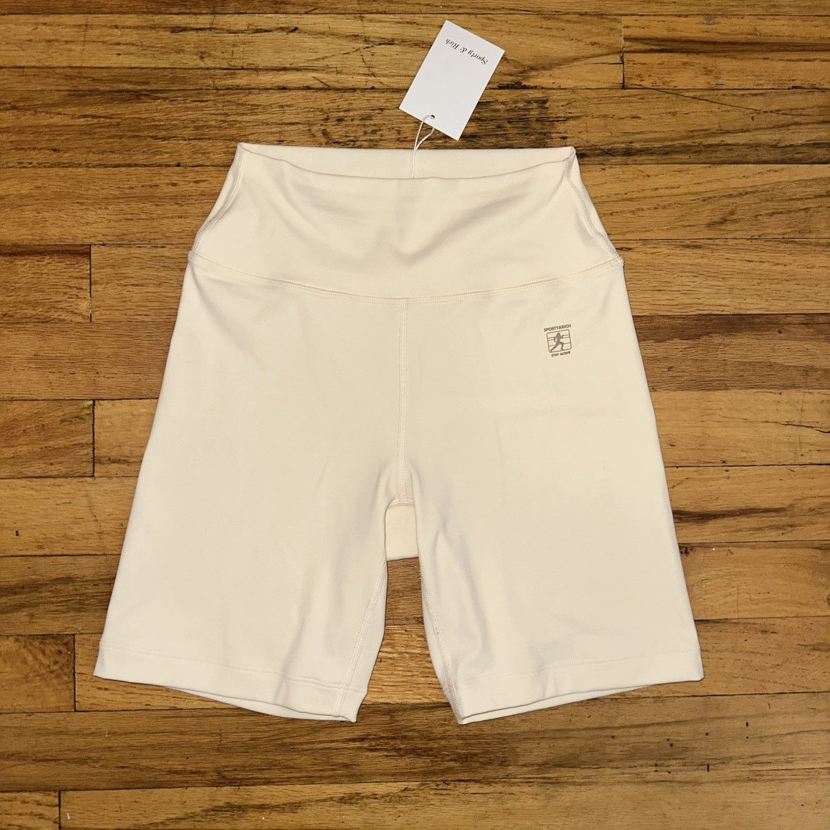 Sporty & Rich Cream biker shorts NWT Size 28" / US 6 / IT 42 - 4 Thumbnail
