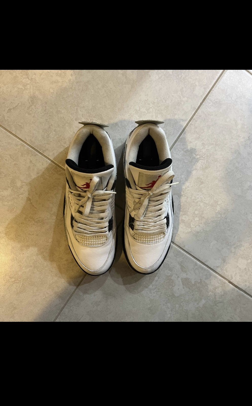 Jordan Brand × Nike Air Jordan 4 White Cement Size US 8 / EU 41 - 4 Thumbnail