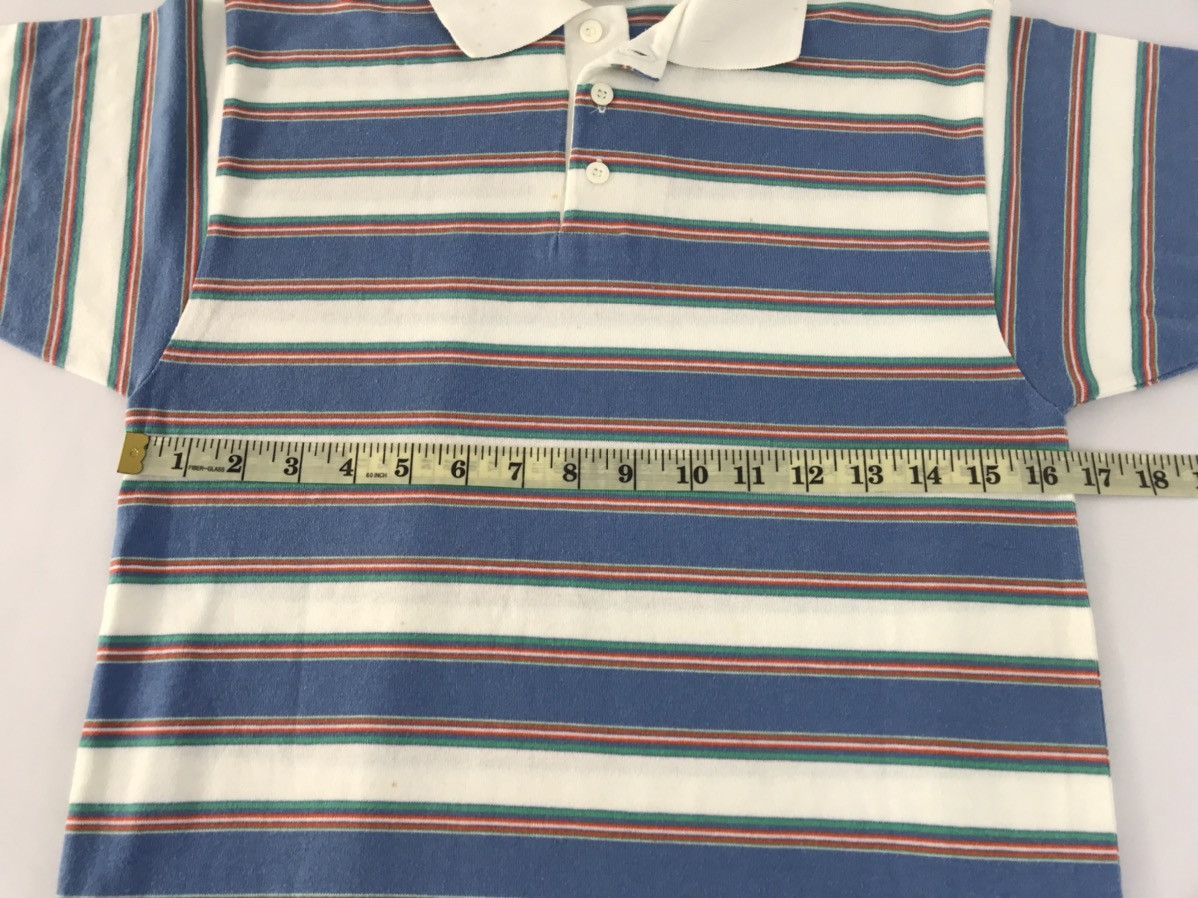 Japanese Brand Van Jac Striped Block Polo Tee T-shirt Unisex Wear Size US S / EU 44-46 / 1 - 9 Thumbnail