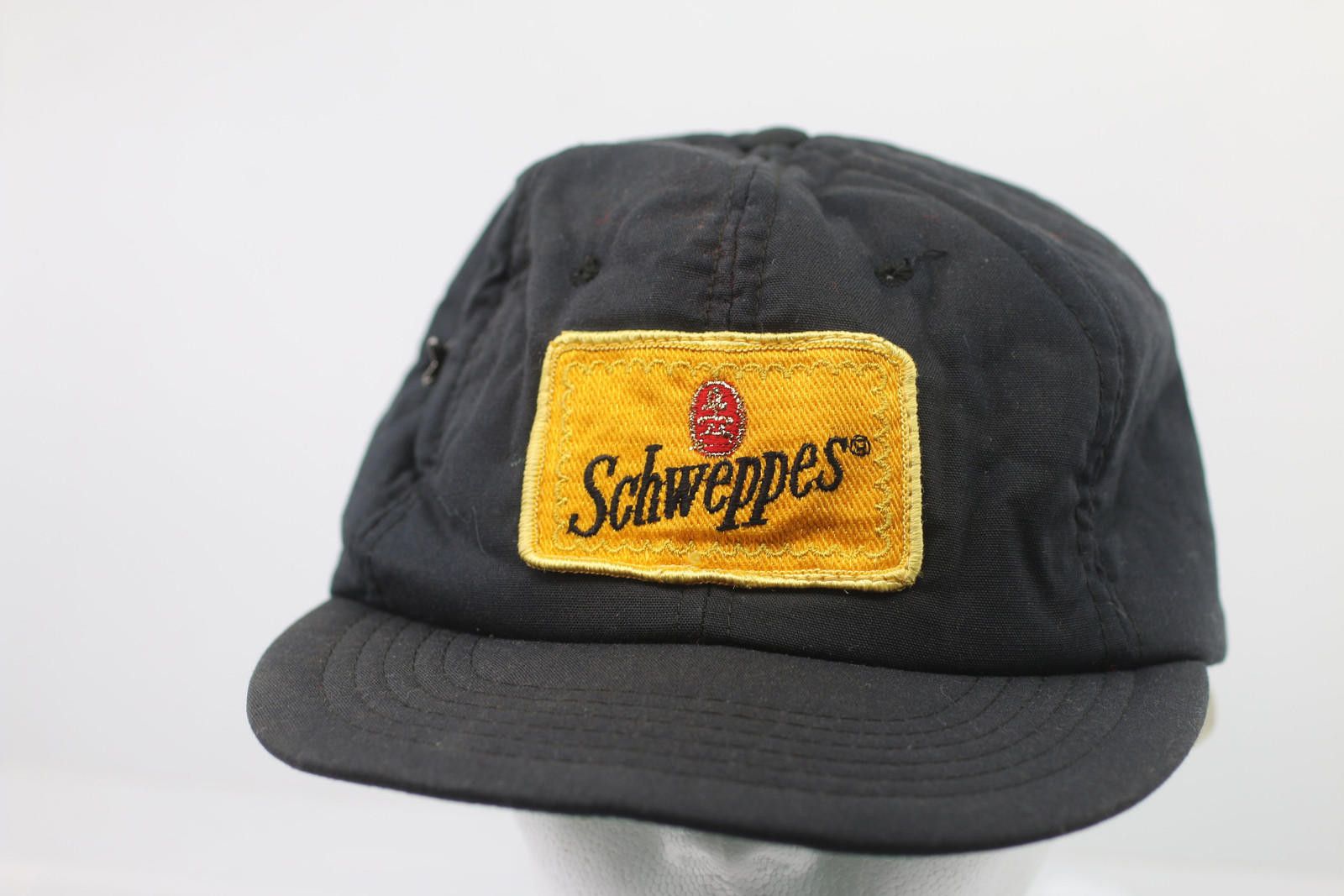 Other Vintage black Schweppes Adjustable Baseball Cap hat patch Size ONE SIZE - 1 Thumbnail