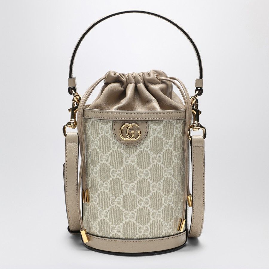Gucci o1d2blof0824 Size: OS / Ophidia Mini Bucket Bag in Beige Size ONE SIZE - 1 Thumbnail