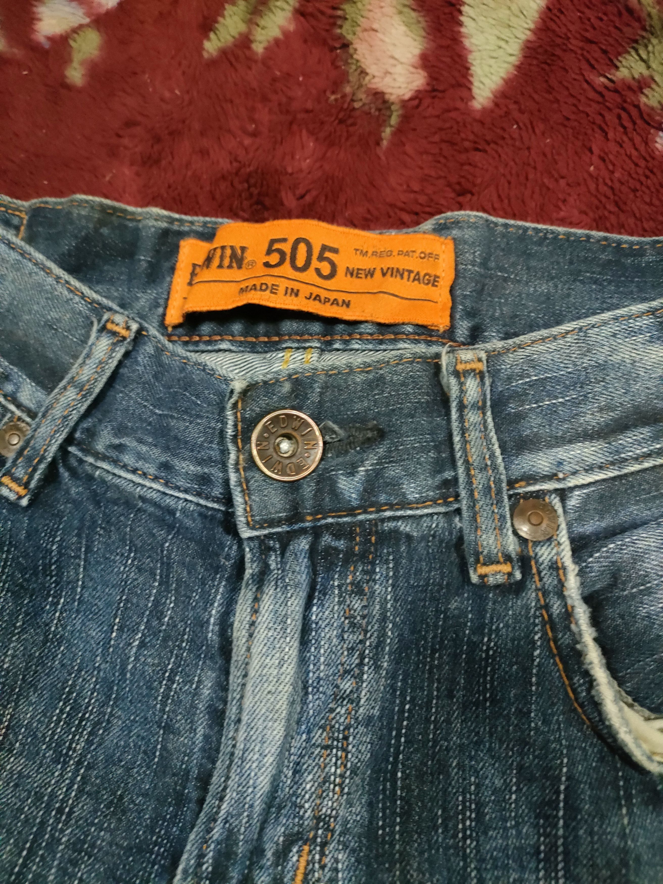 Edwin × Japanese Brand Edwin 505 Vintage Selvedge Jeans Size US 29 - 9 Thumbnail