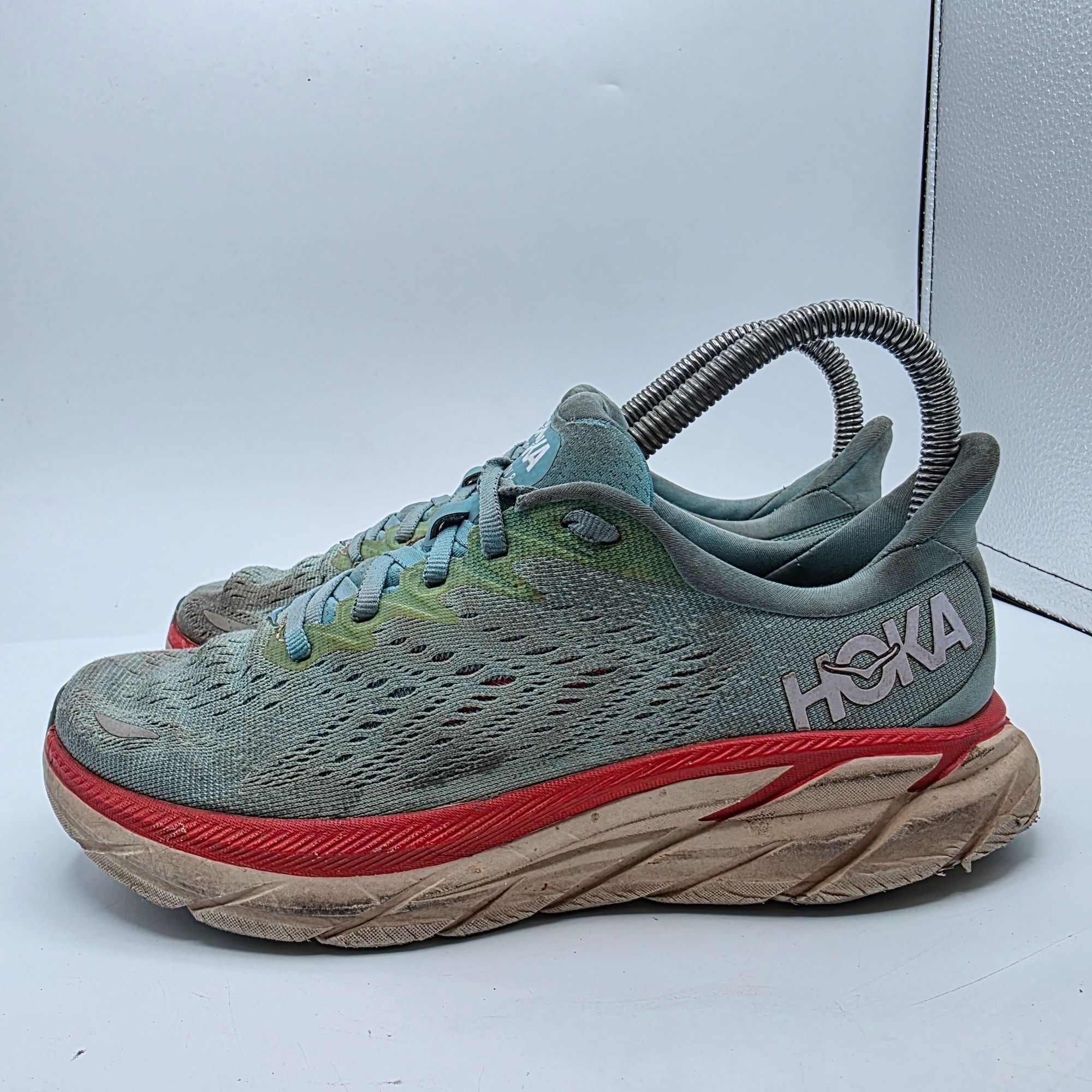 Hoka Hoka One One Clifton 8 Womens Size 5.5 B Aqua Green Athletic Size US 5.5 / IT 35.5 - 13 Thumbnail