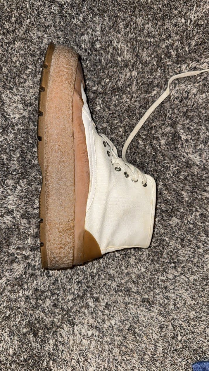 Jil Sander Jil Sander - Mens White Sneaker High Top Size US 11 / EU 44 - 2 Thumbnail