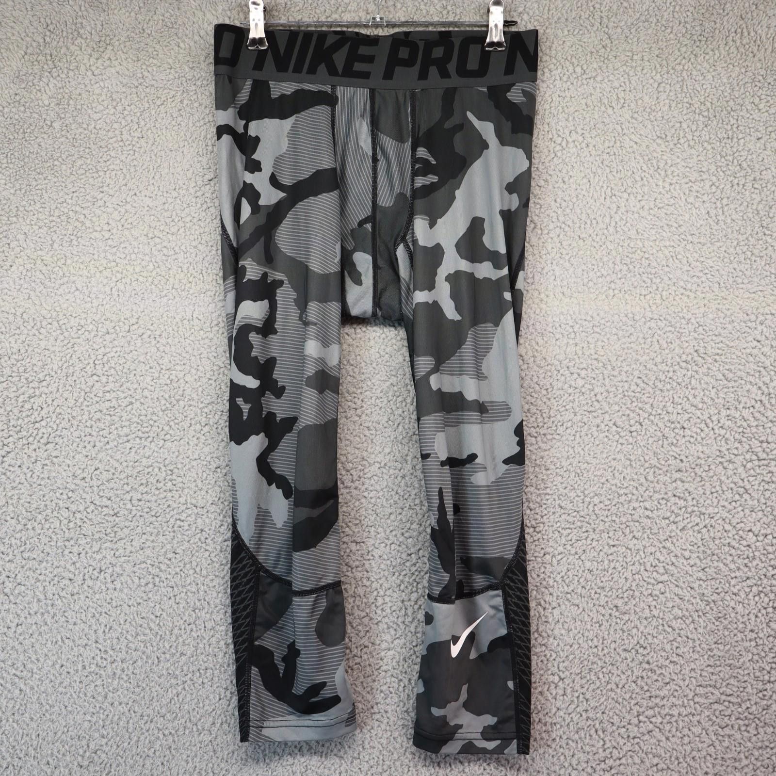 Nike Nike Pro Tights Womens Medium Dri Fit Compression Gym Camo Size 32" / US 10 / IT 46 - 1 Thumbnail