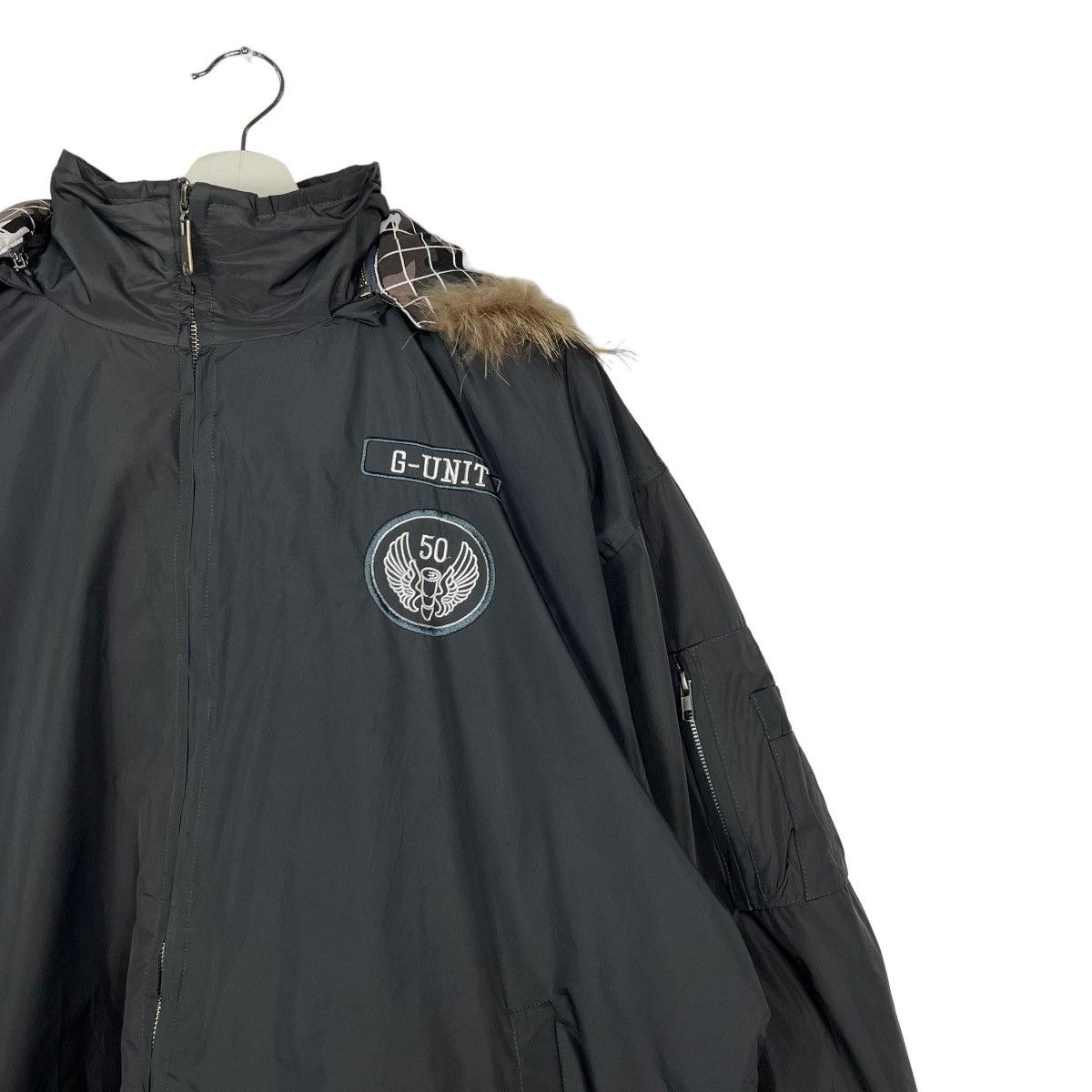 G-Unit 🔥 G UNIT FAUX FUR HOODIE BOMBER JACKET Size US XL / EU 56 / 4 - 7 Thumbnail