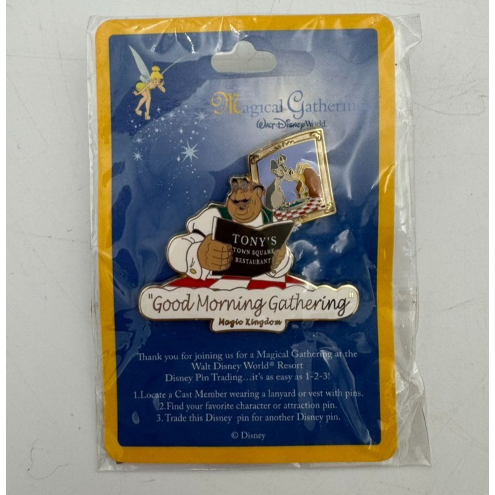 Disney Disney Parks Dining Lady & Tramp Tony’s Town Square Pin Size ONE SIZE - 1 Thumbnail
