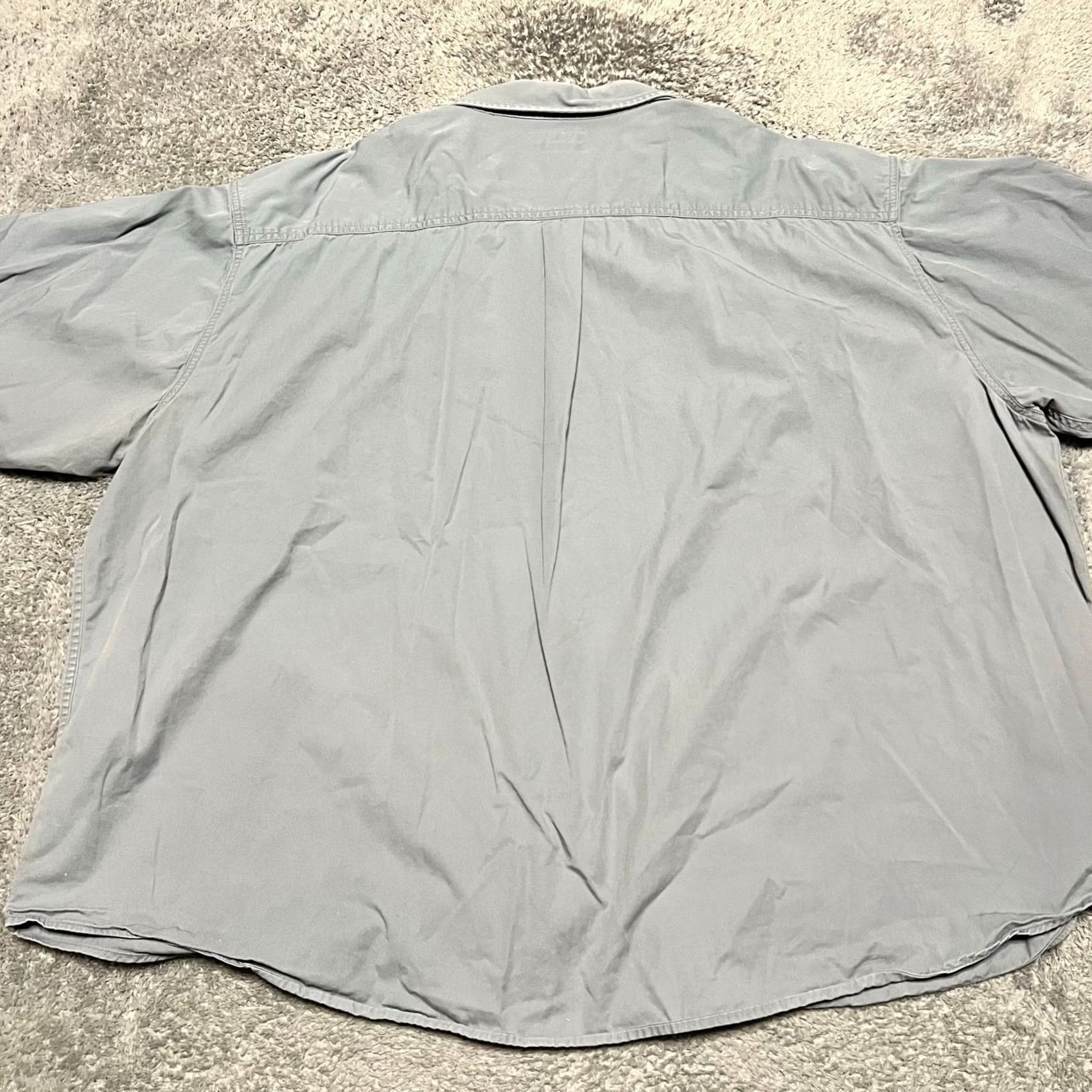 Carhartt Carhartt Shirt Mens 4XL Short Sleeve Blue Workwear Pockets Mens 4XL Size US XXL / EU 58 / 5 - 4 Thumbnail