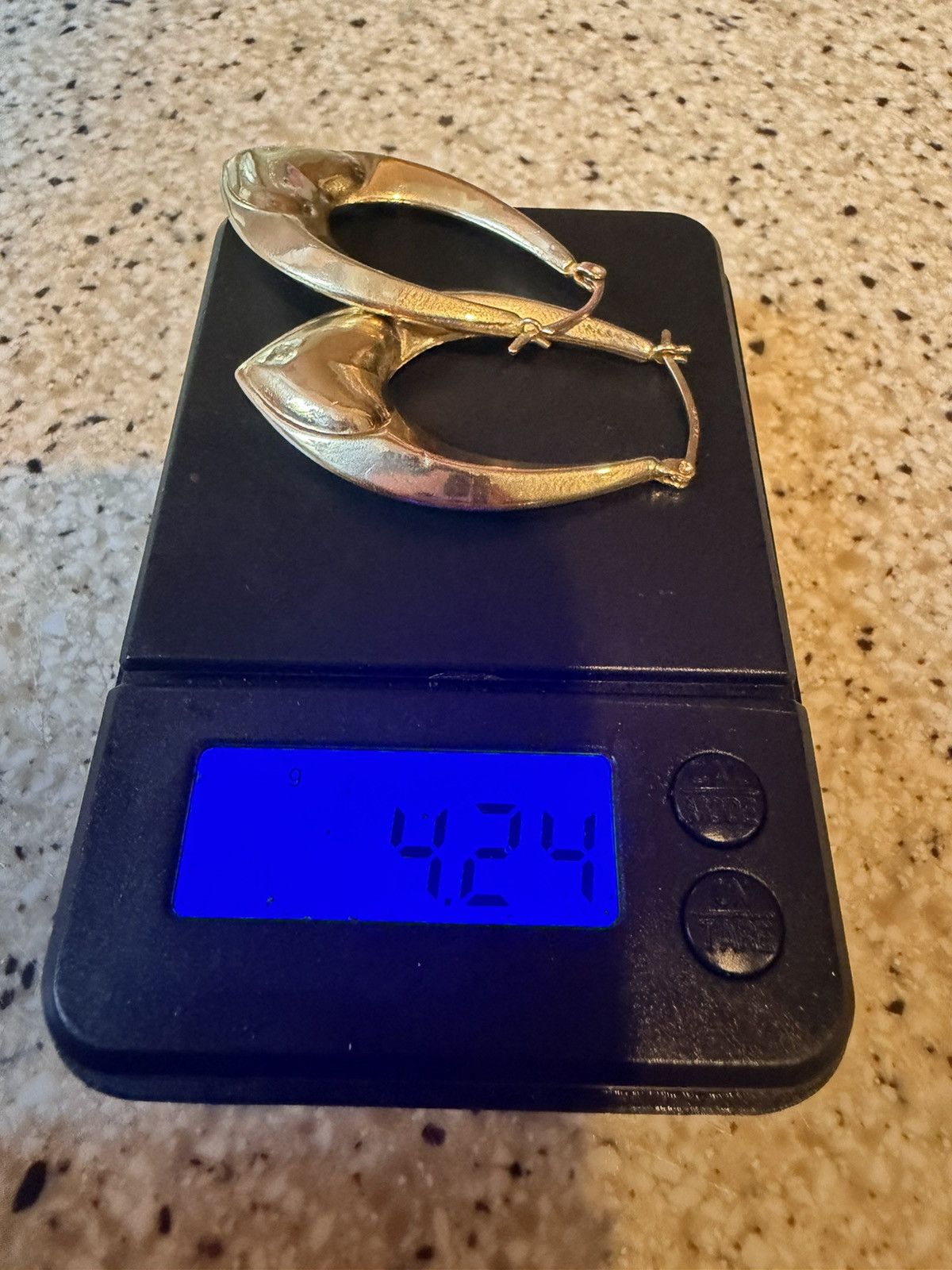 Vintage Vintage Large 14k Heart Hoop Earrimgs 3D Chunky Hallow 4.24g Size ONE SIZE - 4 Thumbnail