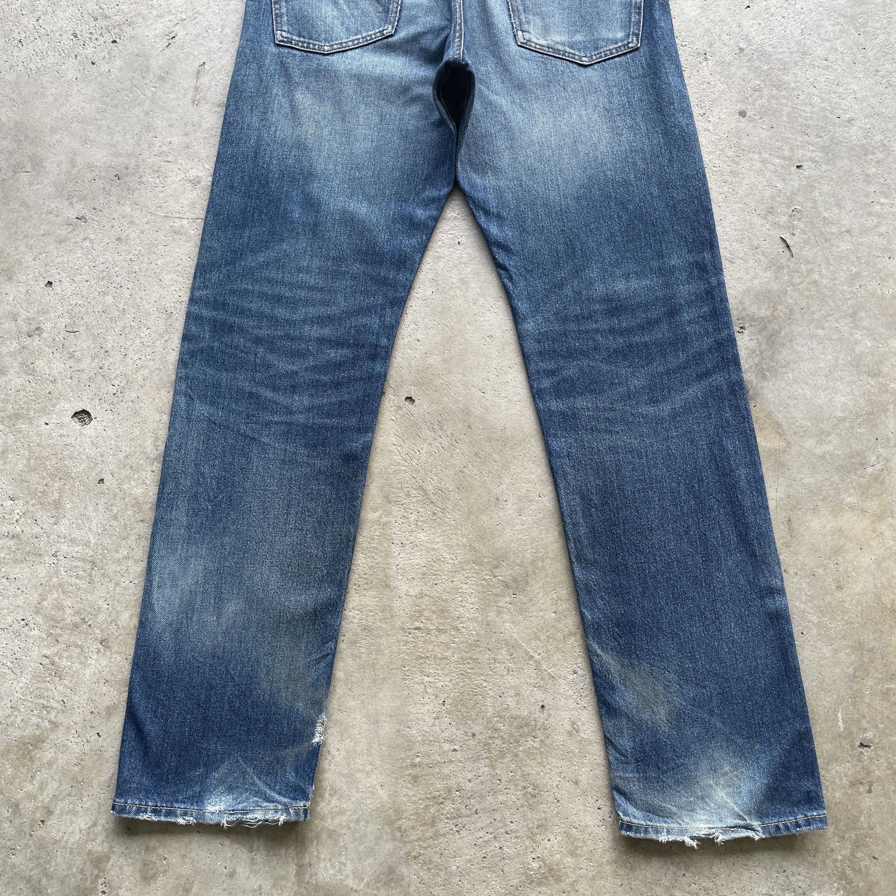 Japanese Brand VINTAGE JAPAN GU FADED DENIM DISTRESSED JEANS PANTS W33x32 Size US 33 - 9 Thumbnail
