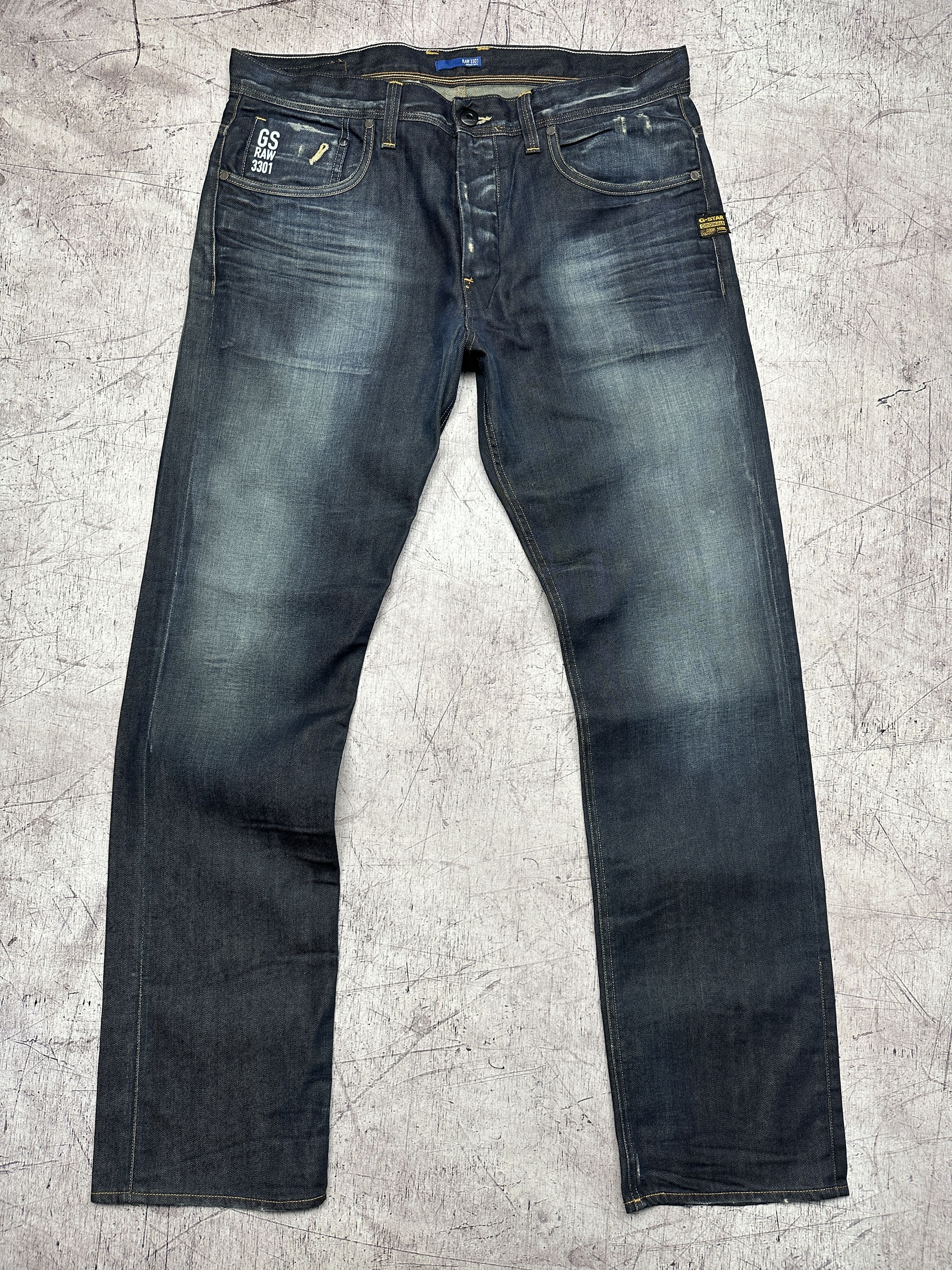 G-Star NEW! G Star Raw Mens Attacc Straight Denim Pants Jeans Size US 36 / EU 52 - 5 Thumbnail