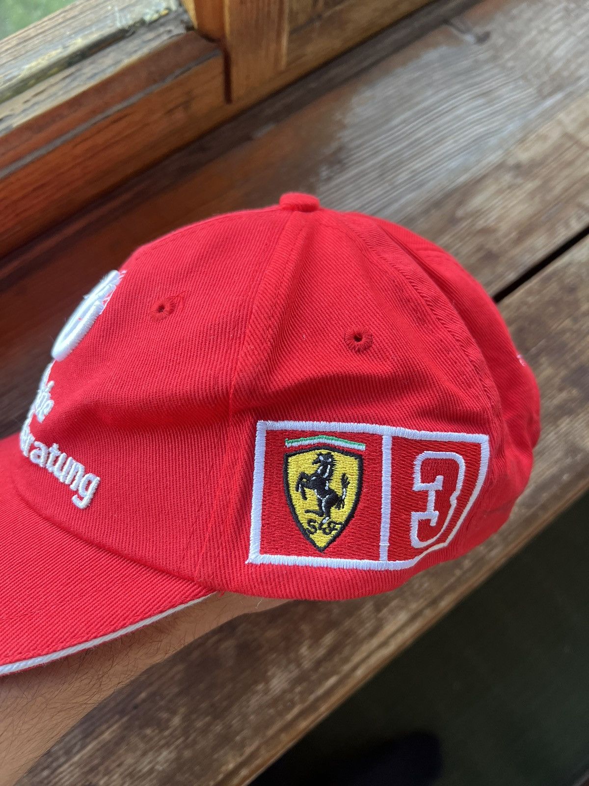 Ferrari Vintage F-1 Ferrari Schumacher Racing Trapper Hat Y2K Size ONE SIZE - 6 Thumbnail