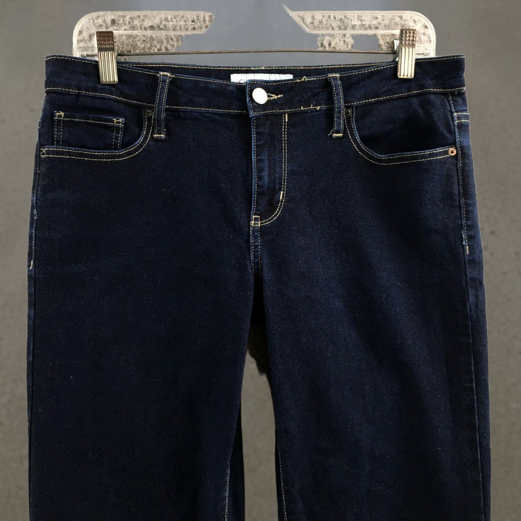 Calvin Klein Calvin Klein Jeans Womens 10 Blue Mid Rise Straight Leg Denim Zip Fly 5-Pockets Size 32" / US 10 / IT 46 - 1 Thumbnail