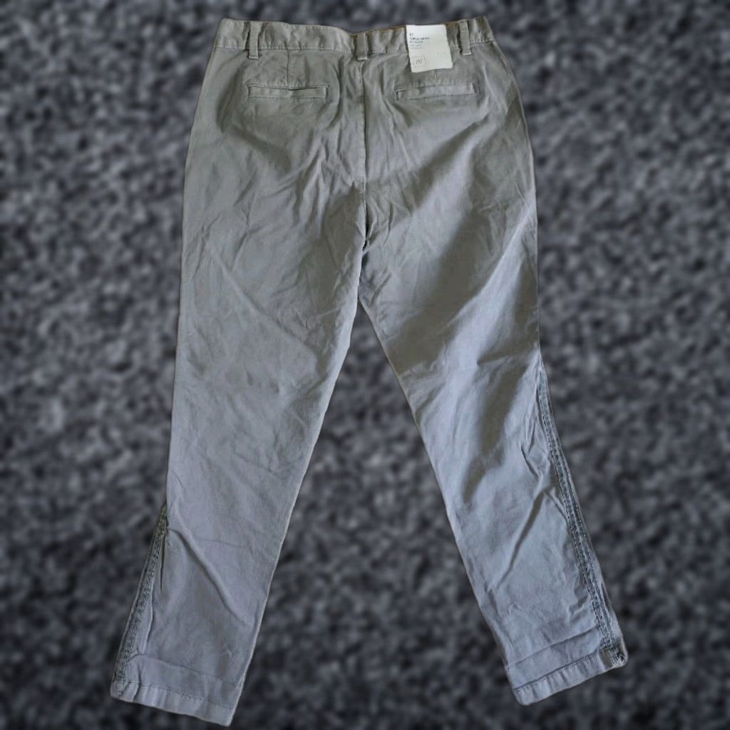 Gap For Good Women's Gray Beige Girlfriend Chinos Stretch Pants Sz 10