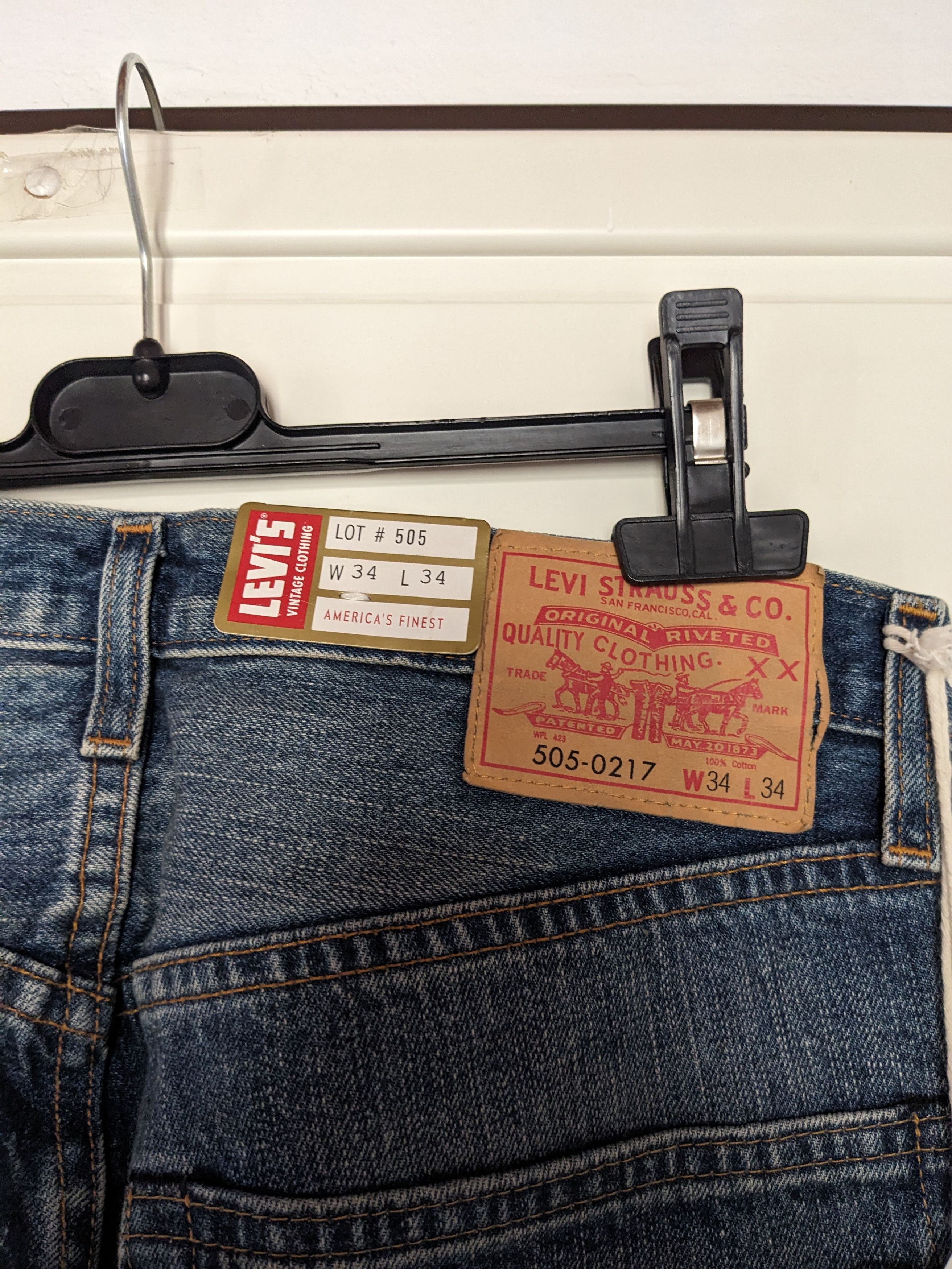 Levi's Vintage Clothing Selvedge 505-0217 Big E (1967) Size US 34 / EU 50 - 3 Thumbnail
